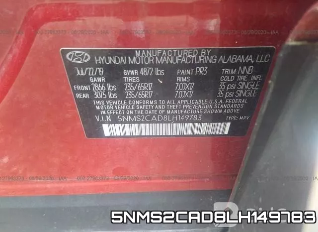 5NMS2CAD8LH149783 фото 10