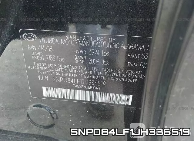 5NPD84LF1JH336519 фото 10