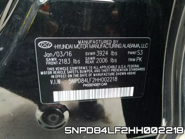 5NPD84LF2HH002218 фото 2