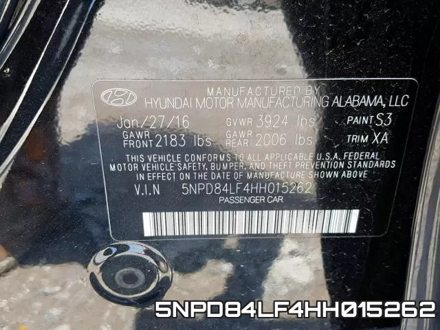 5NPD84LF4HH015262 фото 2