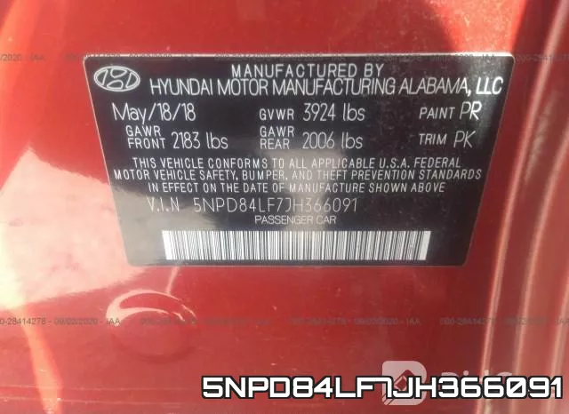 5NPD84LF7JH366091 фото 10
