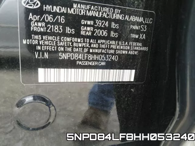 5NPD84LF8HH053240 фото 2