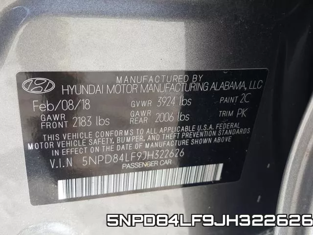 5NPD84LF9JH322626 фото 2