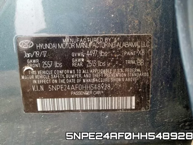 5NPE24AF0HH548928 фото 2