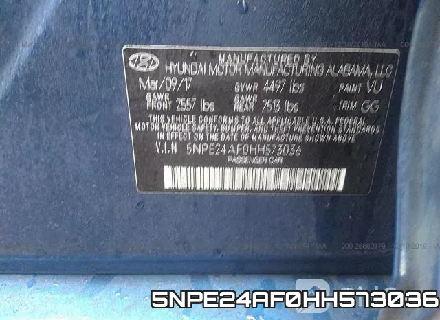 5NPE24AF0HH573036 фото 10
