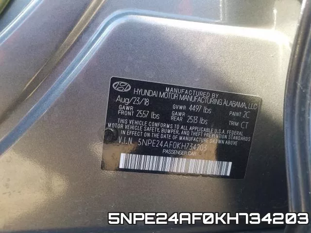 5NPE24AF0KH734203 фото 2