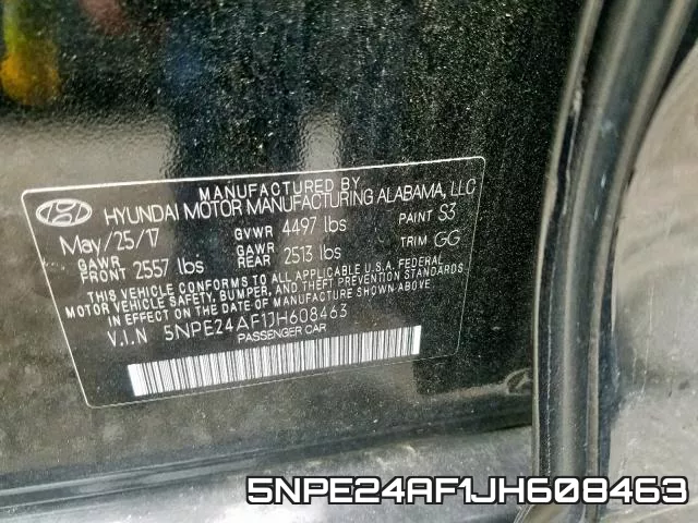 5NPE24AF1JH608463 фото 2