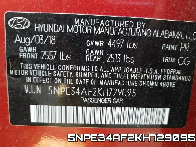 5NPE34AF2KH729095 фото 2