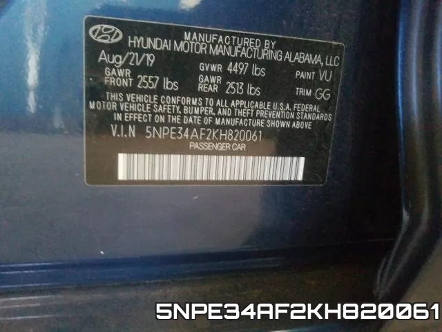 5NPE34AF2KH820061 фото 2