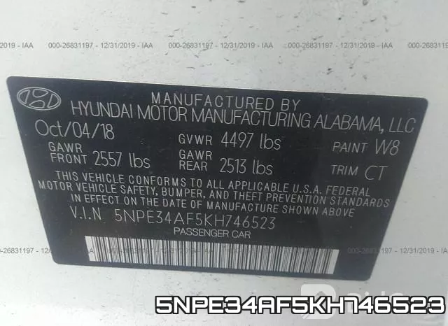5NPE34AF5KH746523 фото 10