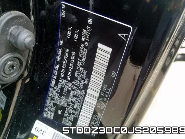 5TDDZ3DC0JS205989 фото 2