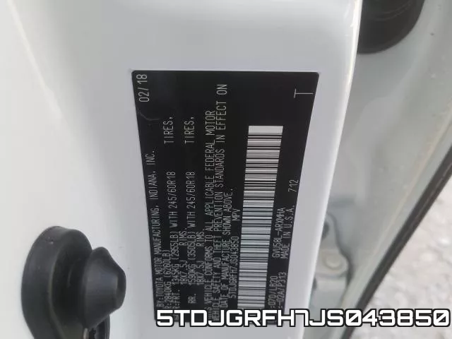 5TDJGRFH7JS043850 фото 2