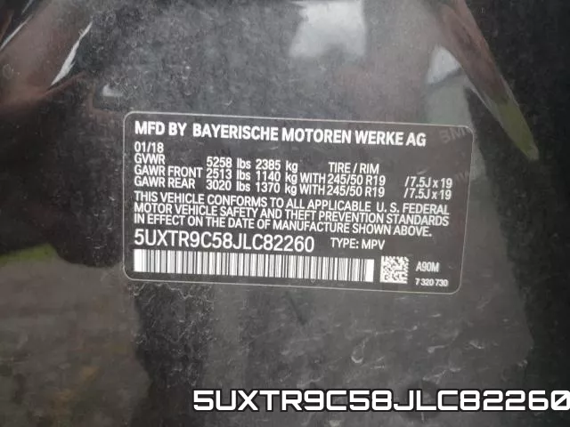 5UXTR9C58JLC82260 фото 2