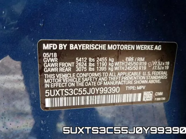 5UXTS3C55J0Y99390 фото 2