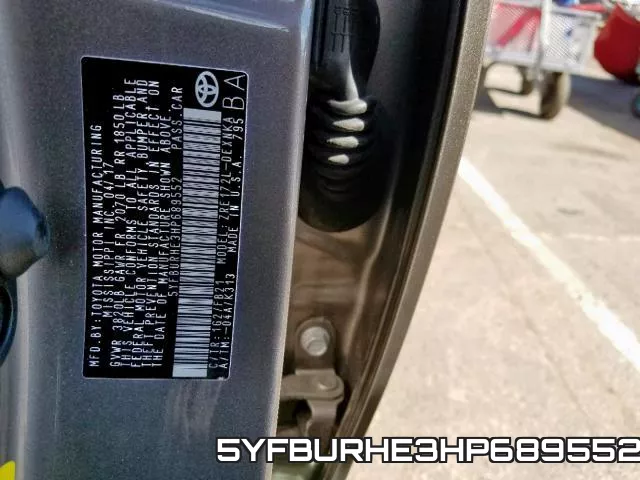 5YFBURHE3HP689552 фото 2
