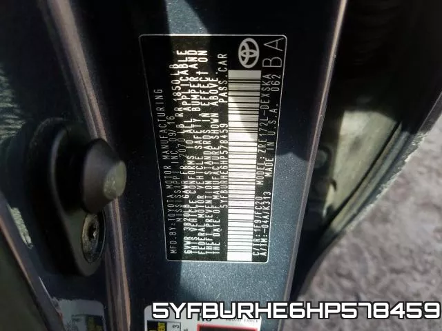 5YFBURHE6HP578459 фото 2