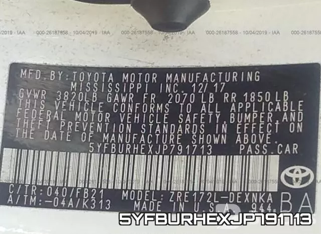 5YFBURHEXJP791713 фото 10