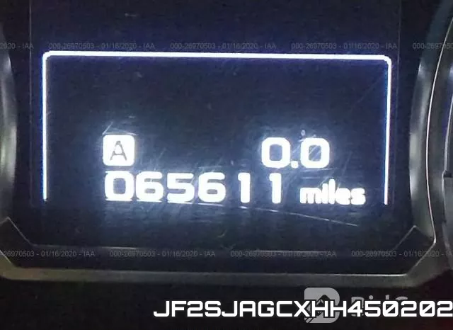 JF2SJAGCXHH450202 фото 8