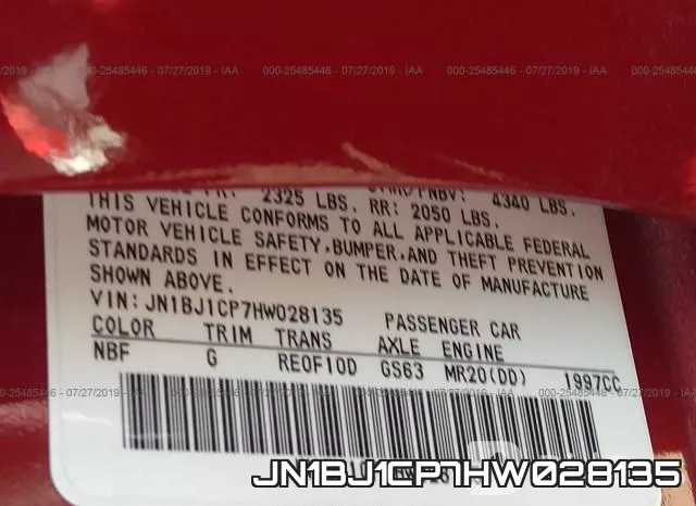 JN1BJ1CP7HW028135 фото 10