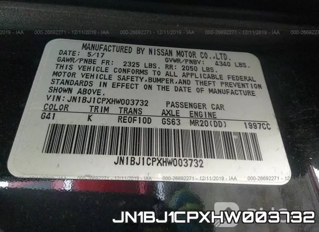 JN1BJ1CPXHW003732 фото 10