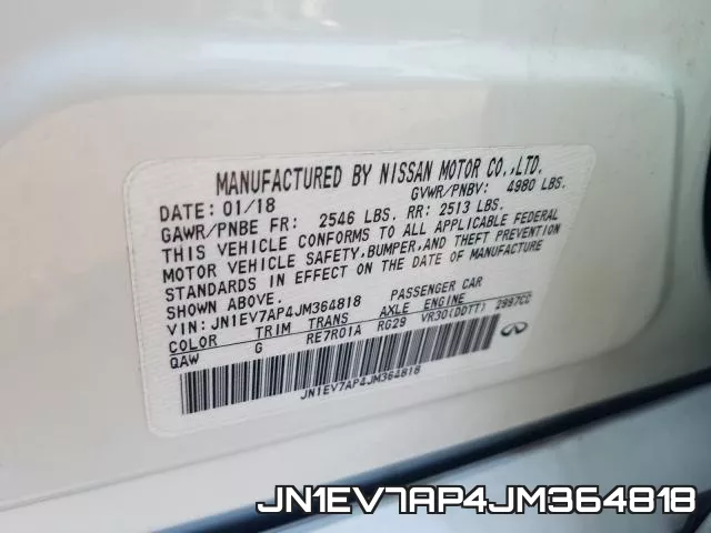 JN1EV7AP4JM364818 фото 2