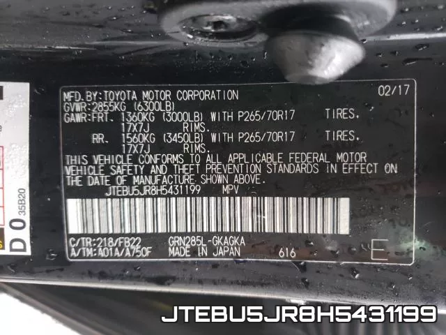 JTEBU5JR8H5431199 фото 2