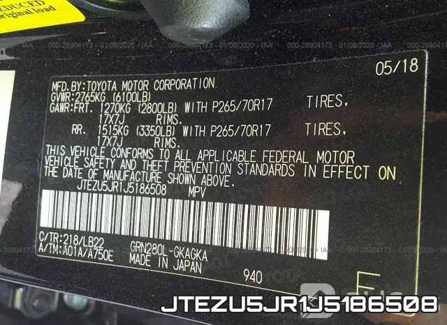 JTEZU5JR1J5186508 фото 10