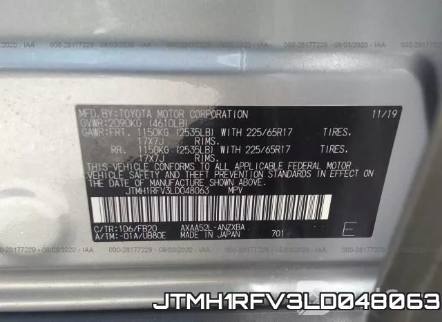 JTMH1RFV3LD048063 фото 10