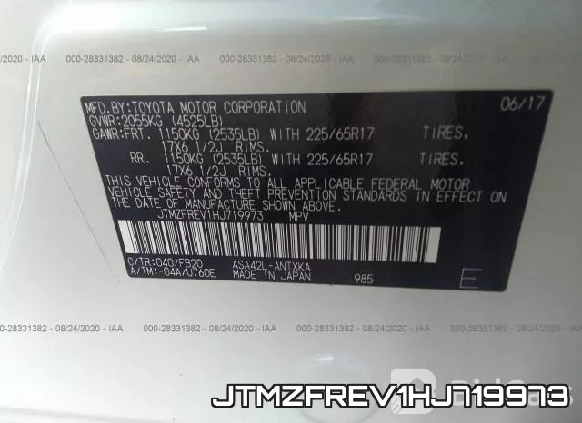 JTMZFREV1HJ719973 фото 10