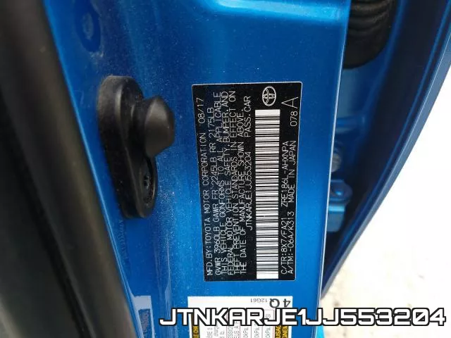 JTNKARJE1JJ553204 фото 2