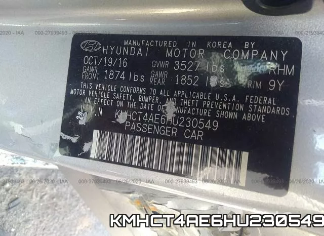 KMHCT4AE6HU230549 фото 10