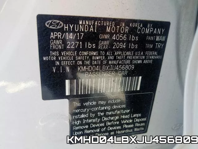 KMHD04LBXJU456809 фото 2