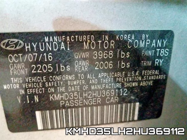KMHD35LH2HU369112 фото 2