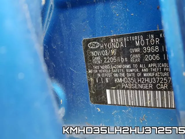 KMHD35LH2HU372575 фото 2