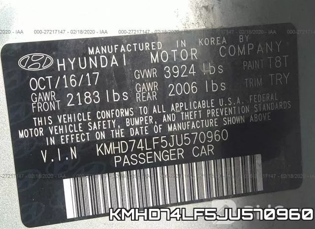 KMHD74LF5JU570960 фото 10