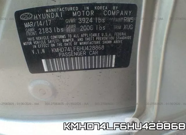 KMHD74LF6HU428868 фото 10