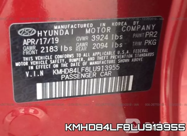 KMHD84LF8LU913955 фото 10