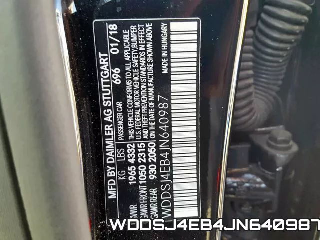 WDDSJ4EB4JN640987 фото 2