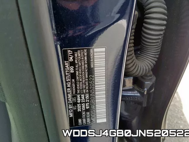 WDDSJ4GB0JN520522 фото 2