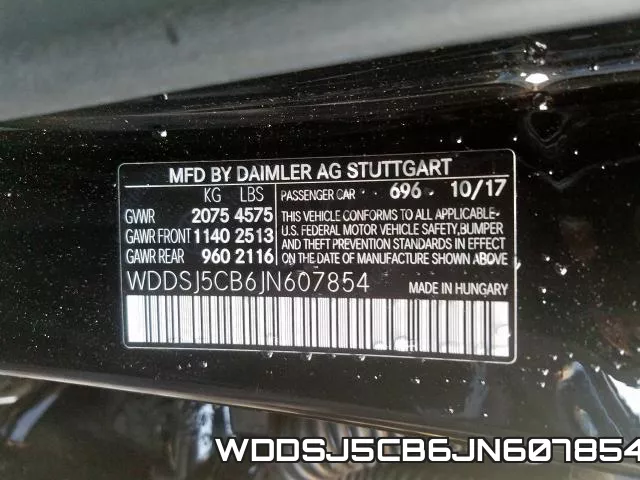 WDDSJ5CB6JN607854 фото 2