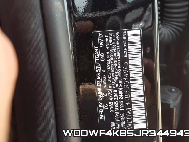 WDDWF4KB5JR344943 фото 2