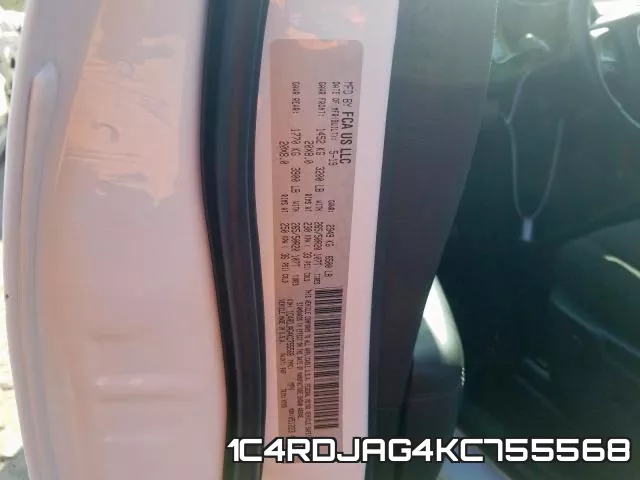 1C4RDJAG4KC755568 фото 2