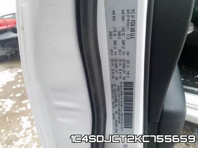 1C4SDJCT2KC755659 фото 2