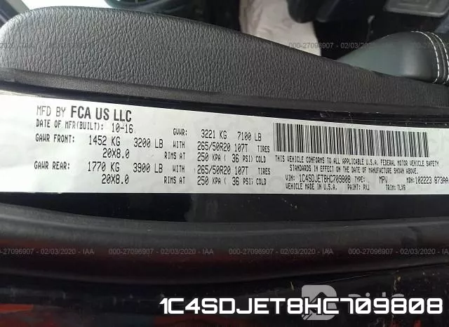 1C4SDJET8HC709808 фото 10