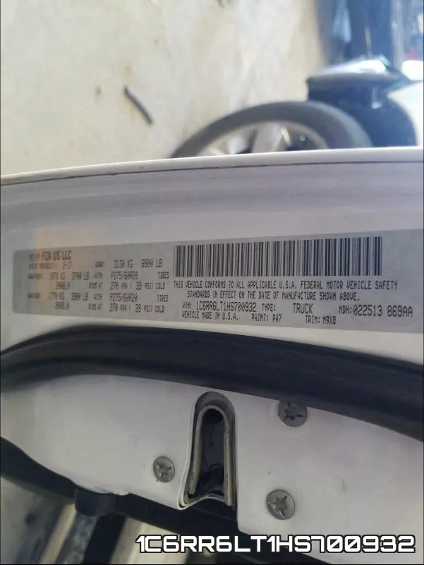 1C6RR6LT1HS700932 фото 2
