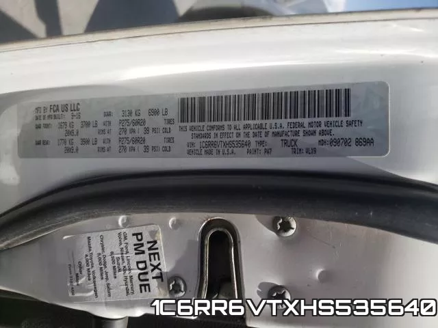 1C6RR6VTXHS535640 фото 2