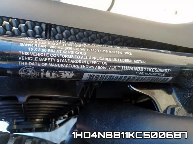1HD4NBB11KC500687 фото 2