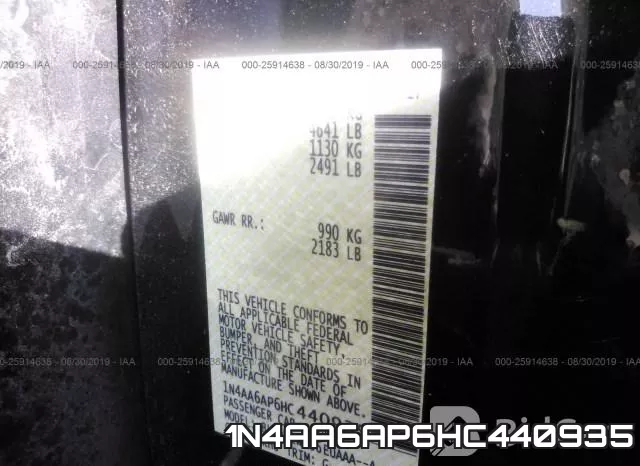 1N4AA6AP6HC440935 фото 10