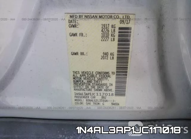 1N4AL3AP1JC117018 фото 10