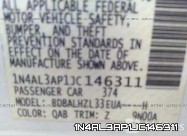 1N4AL3AP1JC146311 фото 10